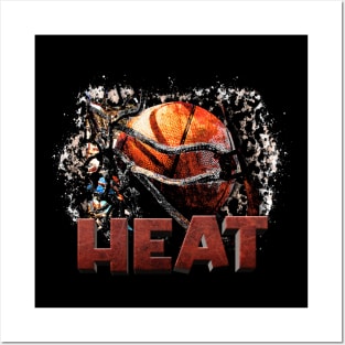 Classic Sports Heat Proud Name Basketball Posters and Art